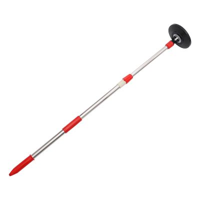 Healvian Stainless Steel Mop Handle Replacement Stick for Rotating Mop Pole Commercial Cleaning Tool Accessory Red
