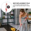 Healvian Stainless Steel Mop Handle Replacement Stick for Rotating Mop Pole Commercial Cleaning Tool Accessory Red view 3