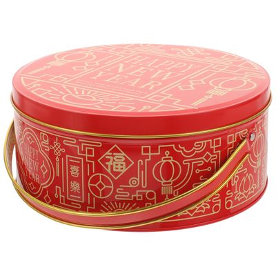 PartyKindom Red Candy Box with Handle Small Party Favor Candy Case for Wedding and Holiday Goodies Packaging