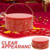 PartyKindom Red Candy Box with Handle Small Party Favor Candy Case for Wedding and Holiday Goodies Packaging view 3
