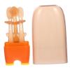 Homoyoyo Silicone Toothbrush Tongue Cleaner 3pcs Oral Care Safety Silicone Newborn Mouth Cleaner Soft Brush for Tongue and Teeth Cleaning view 1