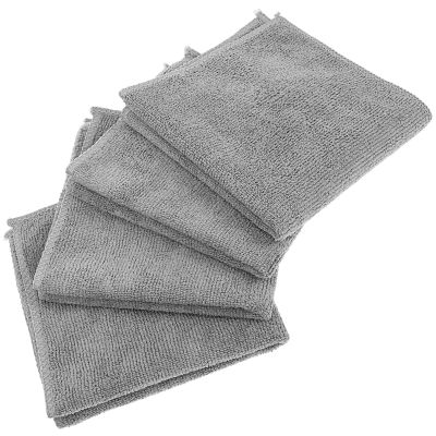 BESPORTBLE Microfiber Cleaning Cloths and Car Cleaning Rags 8pcs Gray Reusable Multipurpose Household Dust Cloths for Kitchen, Dishwashing, and Car Care