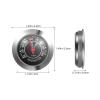 Abaodam Analog Mechanical Hygrometer for Cigar Humidor 38mm Round Black Gauge Humidor Accessory for Guitar Case and Home Use view 2