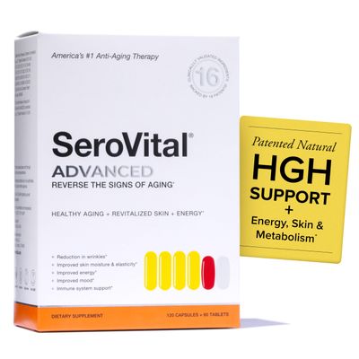 Serovital Advanced | Natural HGH Support | Metabolism + Energy + Skin