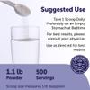 Micro Ingredients Glycine Powder, 500 g (1.1 Pounds), Glycine 1000mg Per Serving, Water Soluble view 3