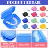 120 Pcs Dental Retainer Cases Bulk with Holes 12 Colors Dental Storage Container Mouth Guard Container Case Multicolor Dental Retainer Box for Travel Office Home view 3