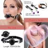 10 Piece Leather Couple Fitness Training Set, Multifunctional Hand and Foot Exercise Adjustable Cuff Accessories, Portable, Original Gift (Purple) view 2