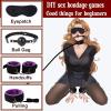 10 Piece Leather Couple Fitness Training Set, Multifunctional Hand and Foot Exercise Adjustable Cuff Accessories, Portable, Original Gift (Purple) view 4