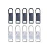 10Pcs Zipper Pull Replacement,Detachable Metal Zipper Handle Repair Kit for Luggage, Backpack, Suitcase, Jacket, Bag, Boots view 1