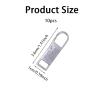 10Pcs Zipper Pull Replacement,Detachable Metal Zipper Handle Repair Kit for Luggage, Backpack, Suitcase, Jacket, Bag, Boots view 2