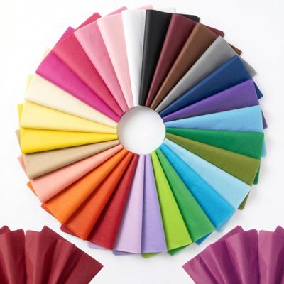 Yokodaza 300 Sheets Colored Tissue Paper Bulk, 30 Colors 14x10 inch Gift Wrap Tissue for Gift Bags, DIY Crafts, Party Decorations & Packaging Supplies