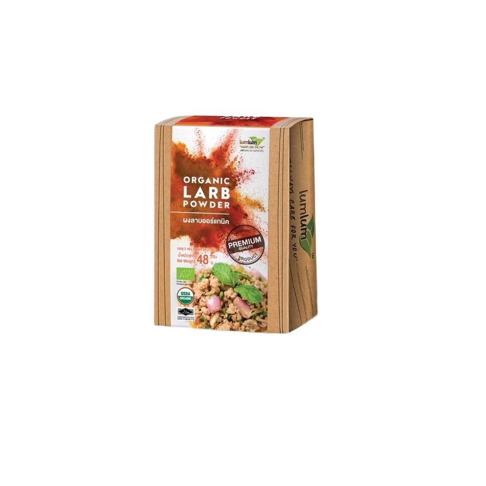 Thai Spicy Larb Seasoning Mix Gourmet Zesty Lime & Toasted Rice Powder Zesty Herb Blend for Meat, Tofu, and Salads Gluten-Free, Plant-Based, No MSG Added 48g