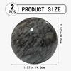 Husdeco Baoding Balls Hand Therapy Balls, Dark Grey, 1.57 inch, 2 Pack view 2