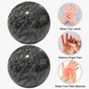 Husdeco Baoding Balls Hand Therapy Balls, Dark Grey, 1.57 inch, 2 Pack view 4