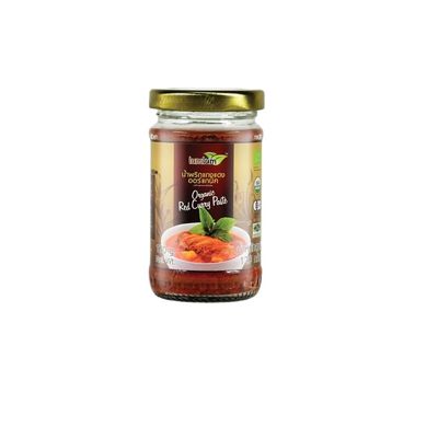 Thai Red Curry Paste - Aromatic Chili and Herb Blend for Traditional Coconut Curries and Stir-Fry - Plant-Based, Non-GMO, No Artificial Colors 120g