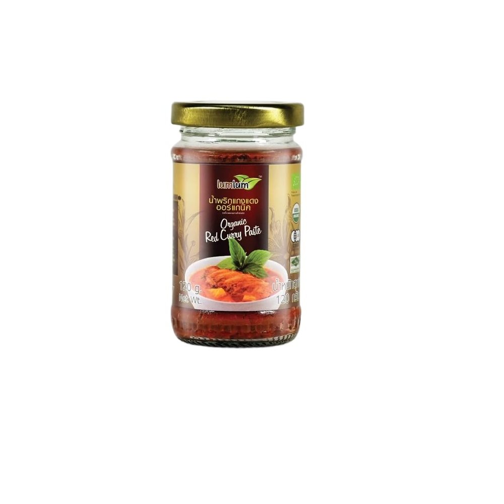 Thai Red Curry Paste - Aromatic Chili and Herb Blend for Traditional Coconut Curries and Stir-Fry - Plant-Based, Non-GMO, No Artificial Colors 120g