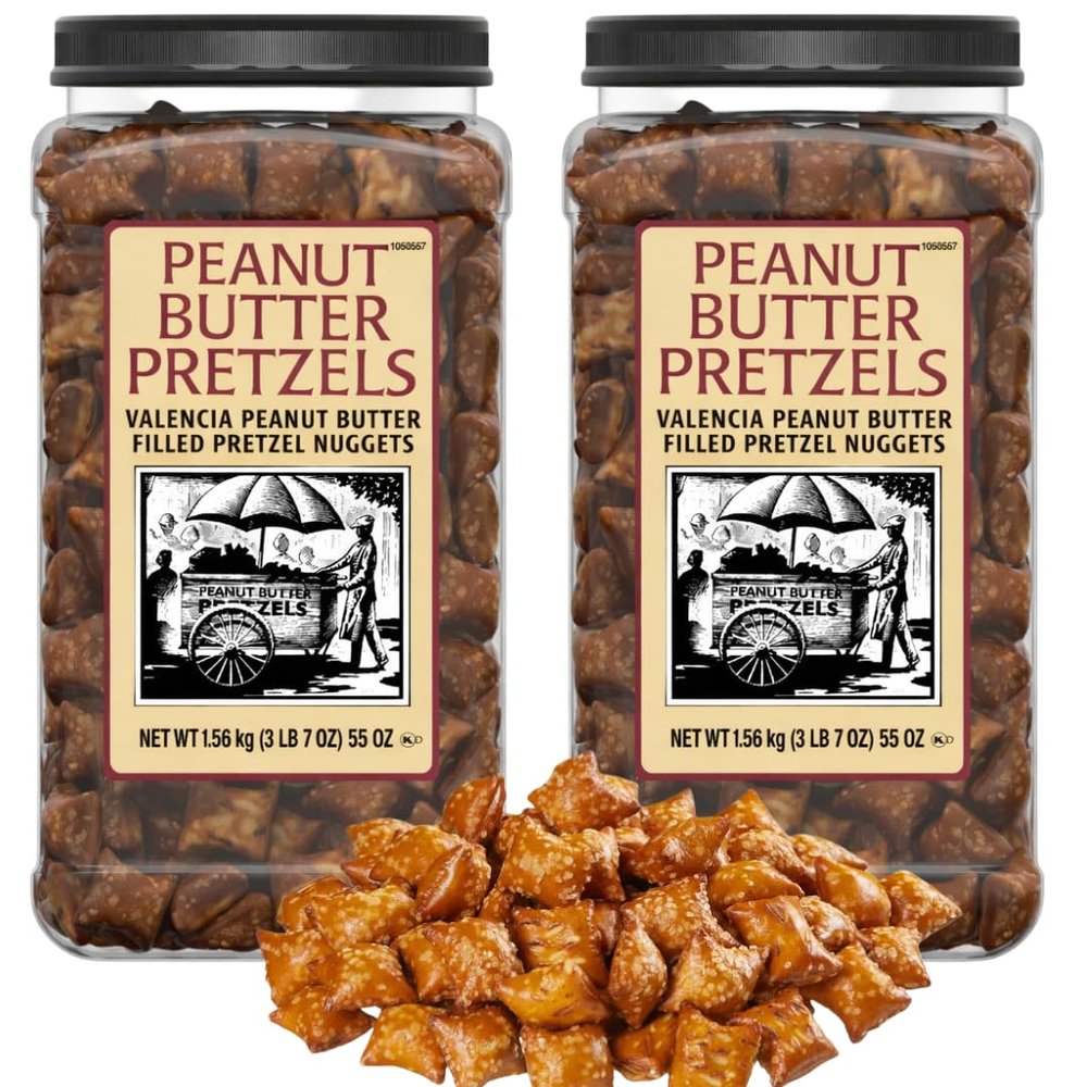 Valencia Peanut Butter Filled Pretzel Nuggets, 55 oz, 1 Count (2 Pack)