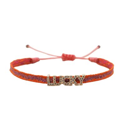 Handmade Bracelet with CZ Heart & Evil Eye Charm - Love Letter Braided Cotton Pulsera for Women, Adjustable Boho Gift Jewelry