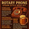 Label Peelers Rotary Phone Steam Style Beer Kit view 4