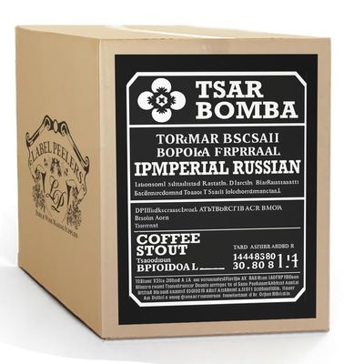 Label Peelers Tsar Bomba Russian Imperial Coffee Stout Beer Kit