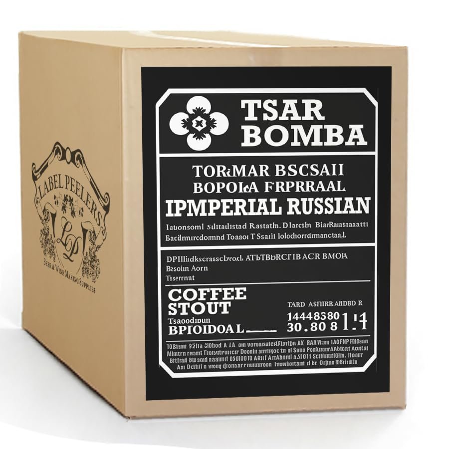 Label Peelers Tsar Bomba Russian Imperial Coffee Stout Beer Kit