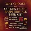 Label Peelers Golden Ticket Raspberry Ale Beer Kit view 4