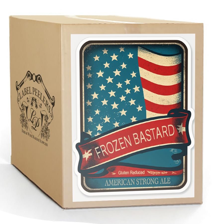 Label Peelers Frozen Bastard Strong Ale Gluten Reduced Beer Kit