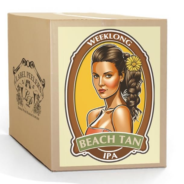 Label Peelers Weeklong Beach Tan IPA Beer Kit
