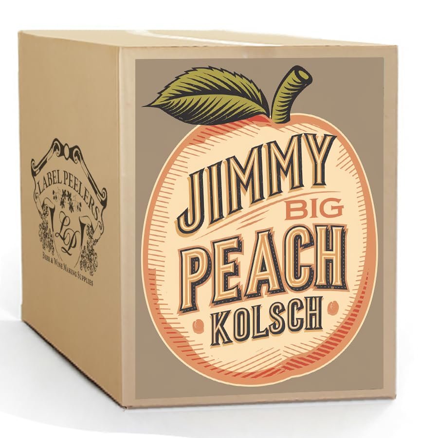 Label Peelers Jimmy Big Peach Kolsch Beer Kit - Extract