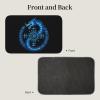 Retelly Viking Blue Dragon with Compass & Celtic Knotwork Design Crystal Velvet Bath Mat 23.6 x 15.7 inch - Slip-Resistant, Soft Rug view 3