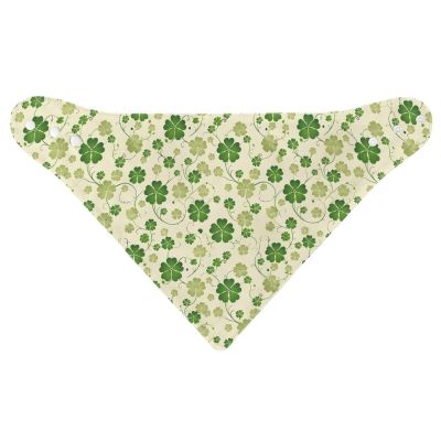 Jrysaedy St.Patrick's Day Adult Bibs for Elderly Men 1 Pcs Terry Cloth Adult Bandana Drool Bibs Teleport for Women Special Needs Kids for Clothing Protector, Four Leaf