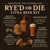 Label Peelers Rye'd or Die Citra Beer Kit view 4