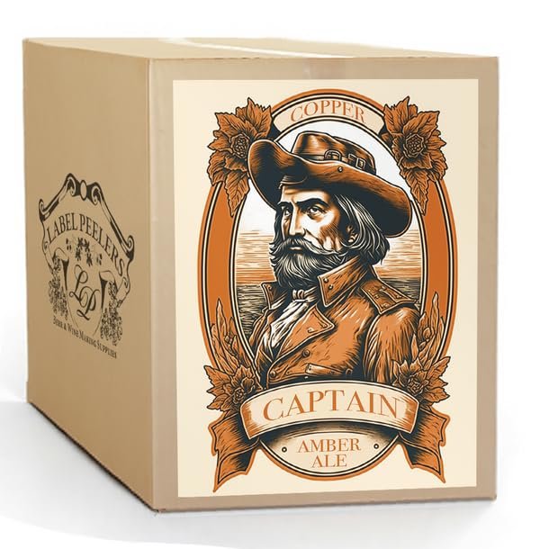 Label Peelers Copper Captain Amber Ale Beer Kit - Extract
