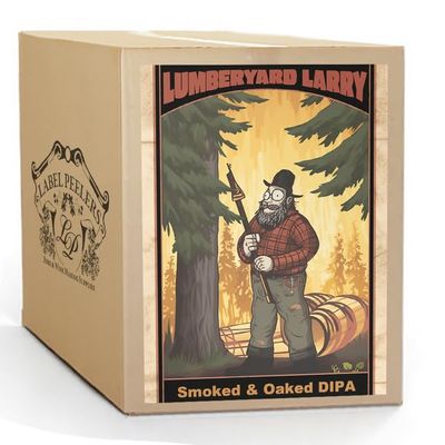 Label Peelers Lumberyard Larry Smoked and Oaked IPA Beer Kit