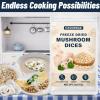 2oz Freeze-Dried Mushrooms Dices, High Quality Dehydrated Mushrooms from White Button Mushrooms, Suitable for Cooking, Risotto, Soups, Vegan & Clean Food, No Added Salt view 4