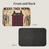 Retelly Primitive Bless This Home Willow Saltbox Crystal Velvet Bath Mat 23.6 x 15.7 inch - Slip-Resistant, Soft Rug view 3