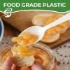 1000 Count White Plastic Spoons Heavy Duty Disposable Spoons Bulk Plastic Silverware Cutlery for Home Party Picnic view 3