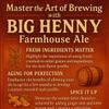 Label Peelers Big Henny Farmhouse Ale Beer Kit view 3