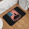 Retelly American Flag Snowmobiling Winter Snowmobile Ride Crystal Velvet Bath Mat 23.6 x 15.7 inch - Slip-Resistant, Soft Rug view 1