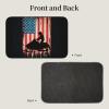 Retelly American Flag Snowmobiling Winter Snowmobile Ride Crystal Velvet Bath Mat 23.6 x 15.7 inch - Slip-Resistant, Soft Rug view 3