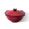 Rayhana Qabili Pilaf Pot Traditional Afghan Kabuli Pilau Pot with Non-Stick Coating, Oven Safe & Compatible with All Cooktops, 9.5 QT, Red view 1