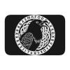 Retelly Norse Runes and A Raven Flying Crystal Velvet Bath Mat 23.6 x 15.7 inch - Slip-Resistant, Soft Rug view 2