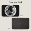 Retelly Norse Runes and A Raven Flying Crystal Velvet Bath Mat 23.6 x 15.7 inch - Slip-Resistant, Soft Rug view 3