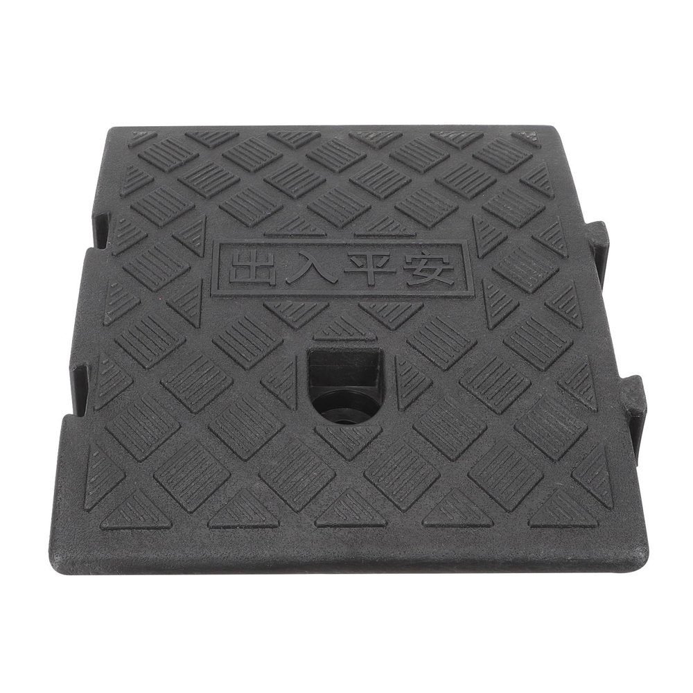 Healvian Outdoor Slope Ramp Pad 10pcs 25x27x7cm Rubber Loading Ramp Cushion for Car Thresholds and Sidewalks Portable for Wheelchair and Vehicle Access