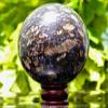 Blue Stained Stone Quartz Crystal Ball Home Decor view 4