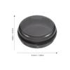 Wakauto Travel Vitamin Organizer Pill Box 6pcs Set, Black Round Small Medicine Storage Case for Three Times A Day Use, Portable Container for Travel and Home Medication Management view 2