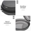 Wakauto Travel Vitamin Organizer Pill Box 6pcs Set, Black Round Small Medicine Storage Case for Three Times A Day Use, Portable Container for Travel and Home Medication Management view 4