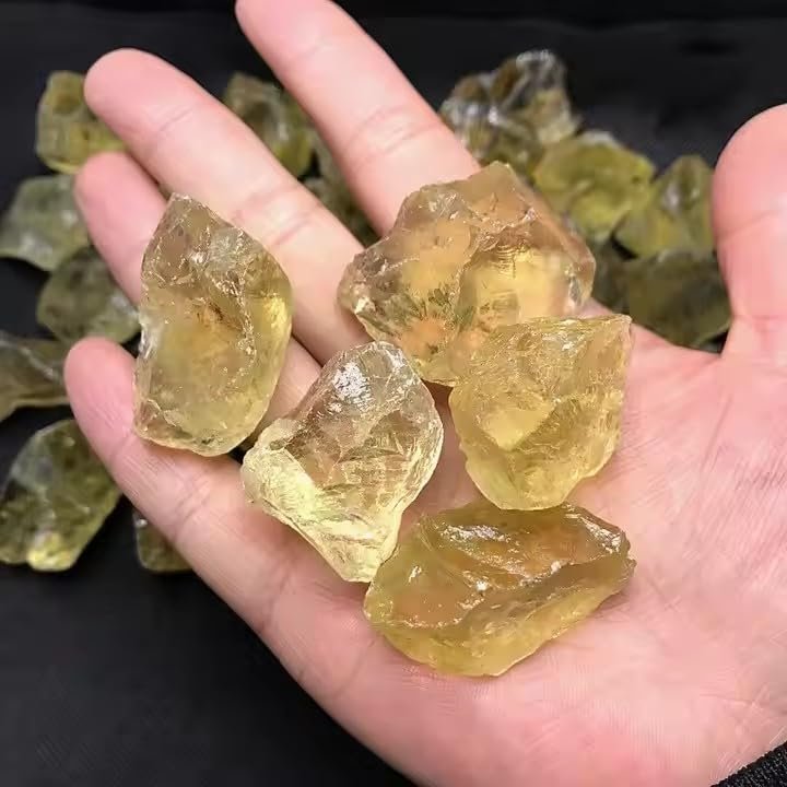 Raw Crystal Citrine Stone Rough Gemstones Ornament 500g