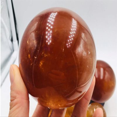 Crystal Glass Ball Lucky Transit CitrineBall, Home Decoration for Divination and Rehabilitation, Happy Fengshui Witch Fortune Teller,citrine-3cm