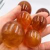 Crystal Glass Ball Lucky Transit CitrineBall, Home Decoration for Divination and Rehabilitation, Happy Fengshui Witch Fortune Teller,citrine-3cm view 2